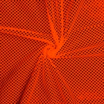 Neon Orange King Mesh Jersey Fabric	